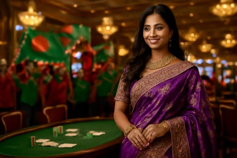 joya777 ডিলার টেবিলের ওভারহেড দৃশ্য